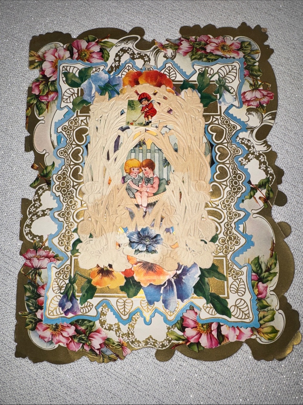 Vintage Large Valentines Day Card - 1932